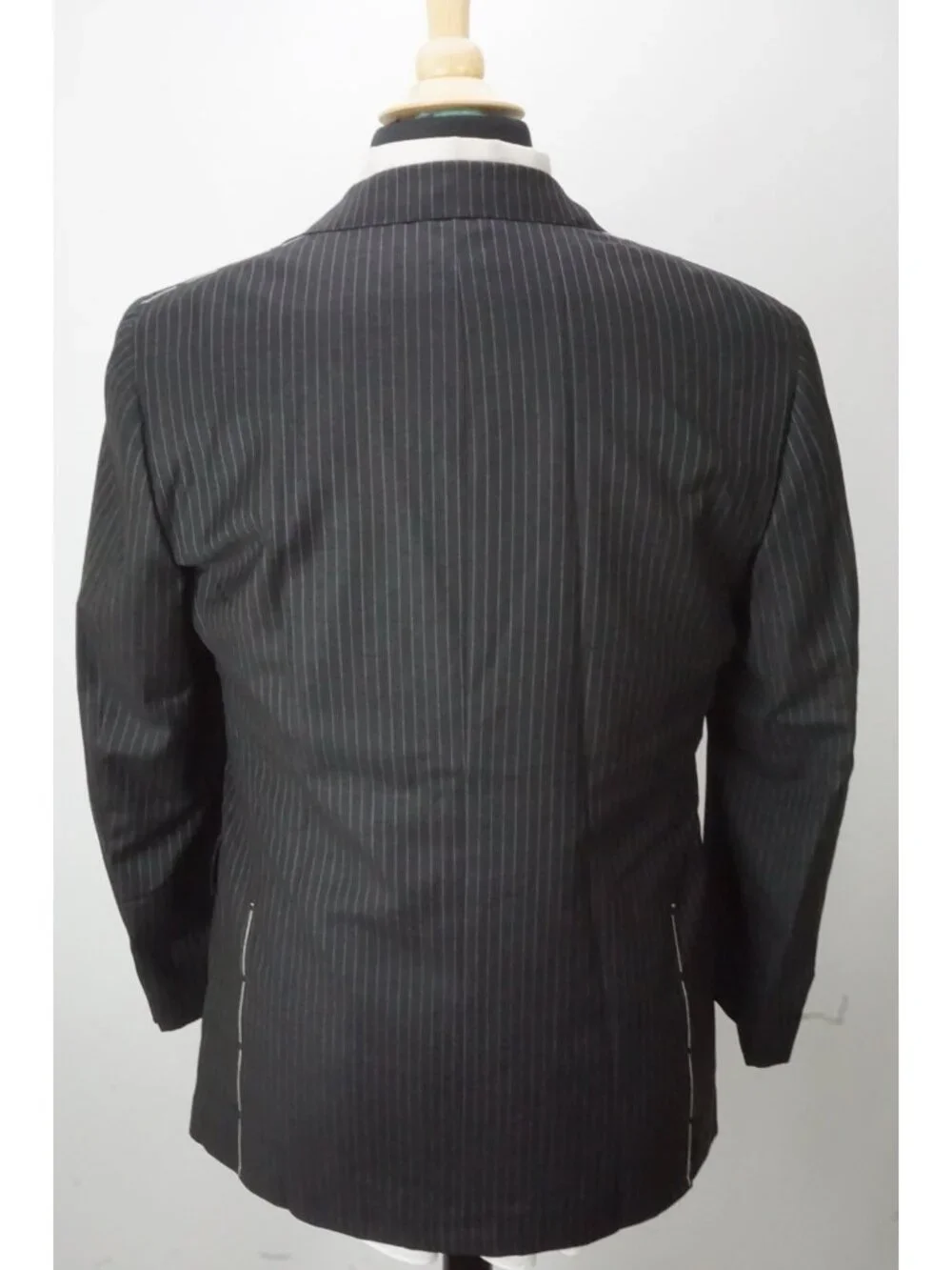 Sartoria Partenopea Charcoal Striped 2 Pc Suit Jacket Pant 50 EU NEW